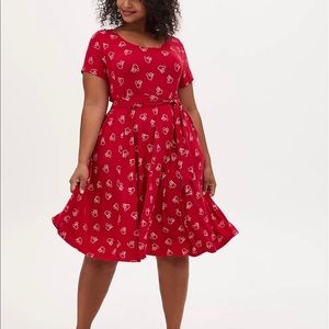 Torrid, size 2, red Disney dress